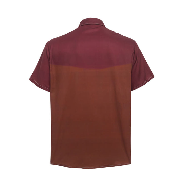 Men's Two-tone Streetwear Western Cowboy Outfit Shirt - image 10