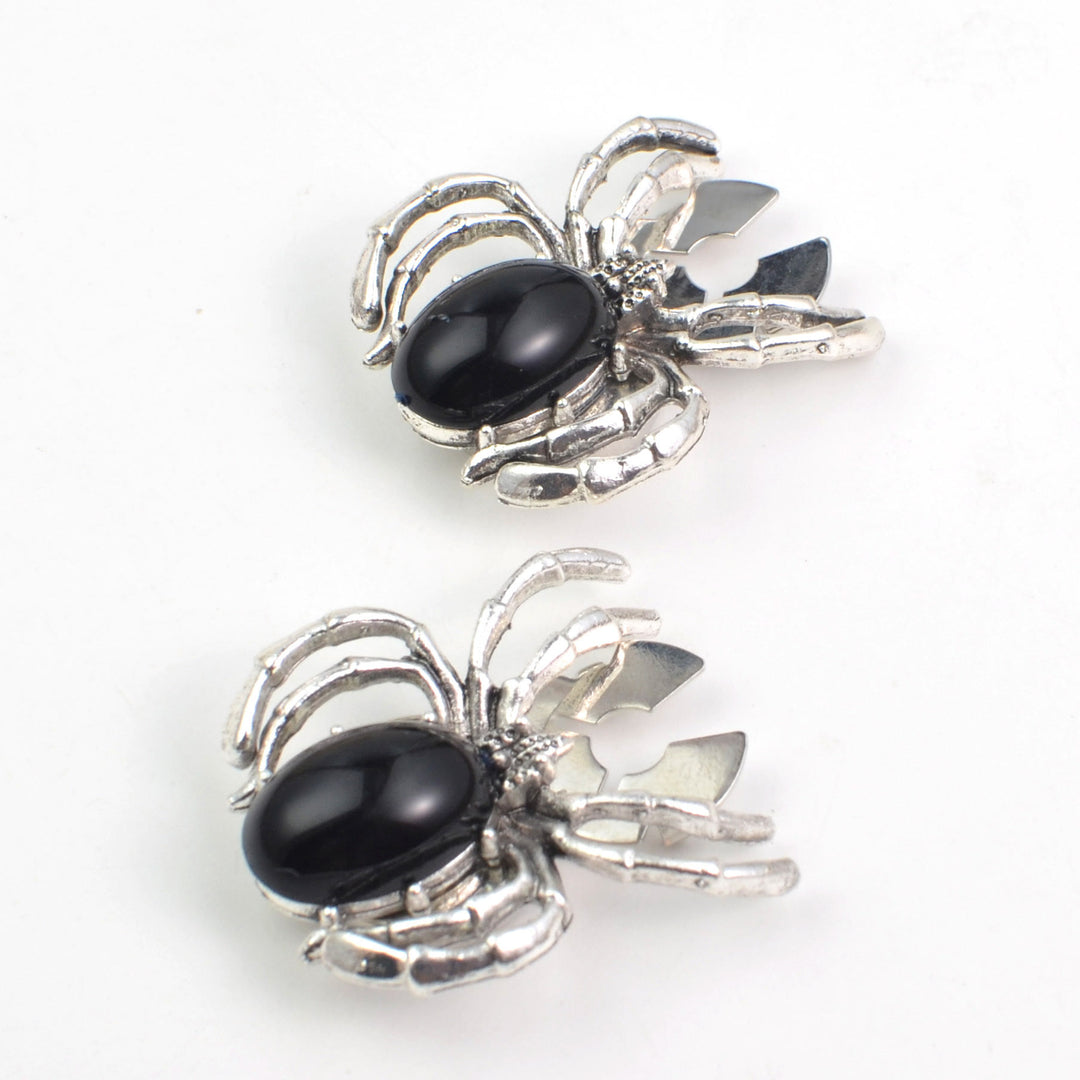 1 Pair Night Crawler Spider Snap-On Shirt Insect Button Covers - image 2