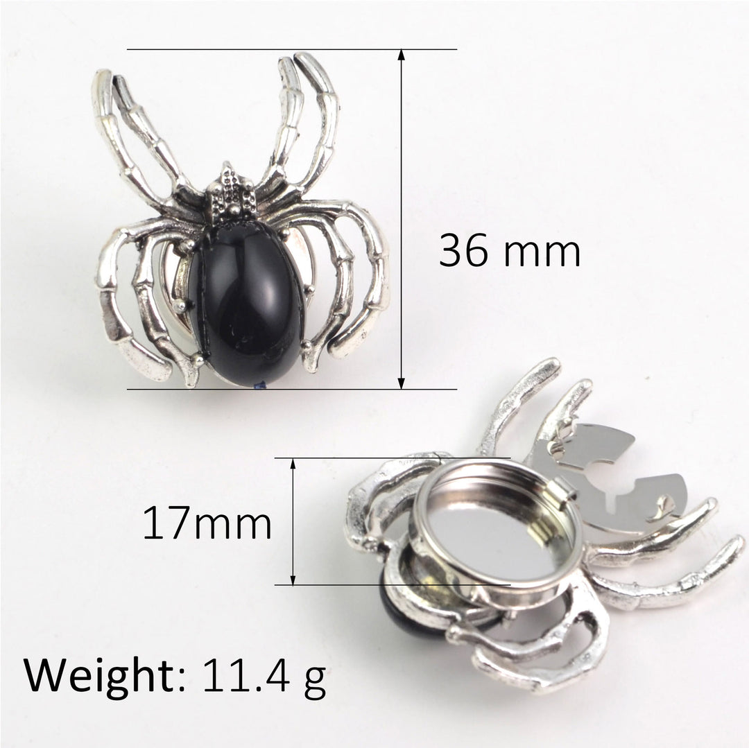 1 Pair Night Crawler Spider Snap-On Shirt Insect Button Covers - image 4