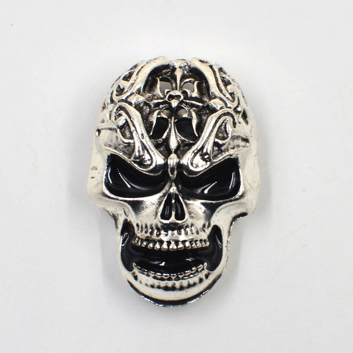 1 Pair Vanitas Skull Snap-On Shirt Button Covers - image 2