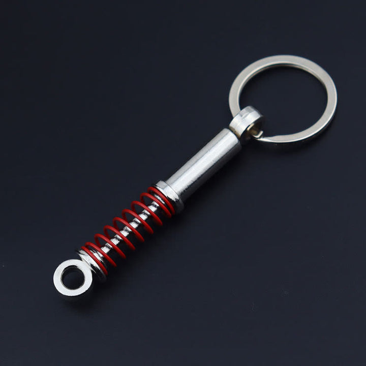 Mini Modern Car Parts Design Keychain Collection - Red Shock Absorber - image 15