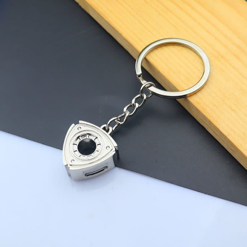 Mini Modern Car Parts Design Keychain Collection - Silver Rotor - image 17