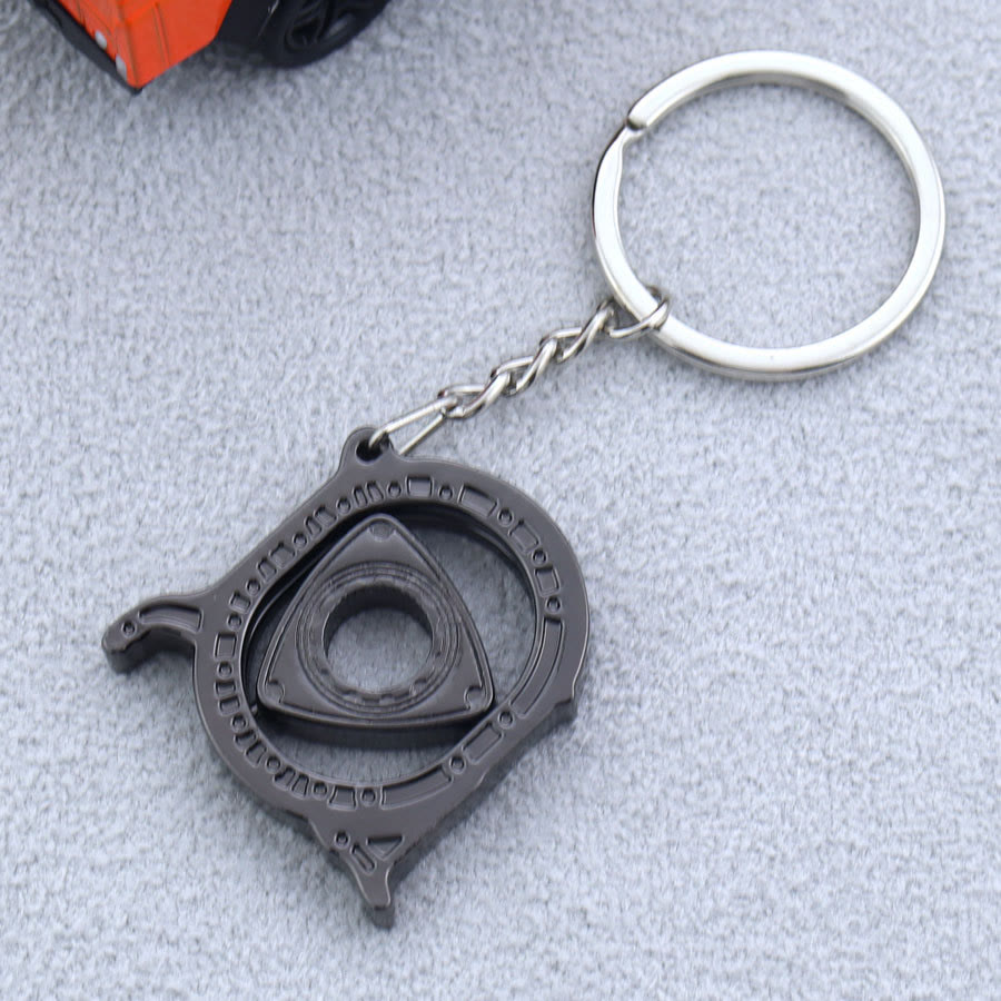 Mini Modern Car Parts Design Keychain Collection - Black Integrated Rotor - image 5