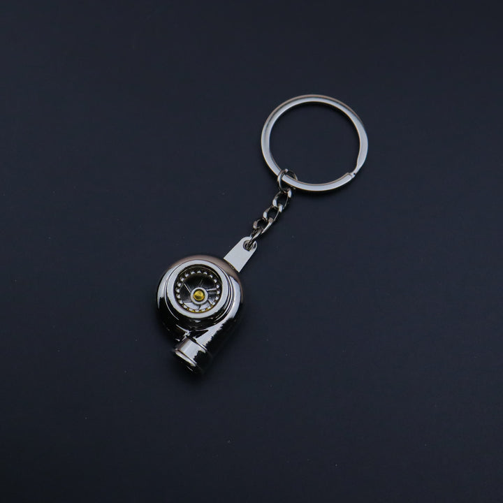 Mini Modern Car Parts Design Keychain Collection - Silver Turbine - image 11