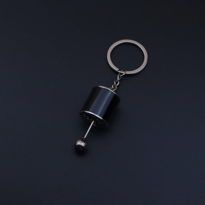 Mini Modern Car Parts Design Keychain Collection - Black Gearshift - image 3