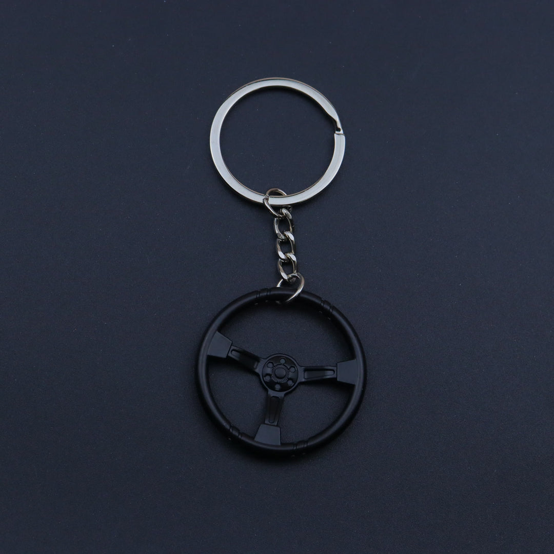 Mini Modern Car Parts Design Keychain Collection - Black Steering Wheel - image 19
