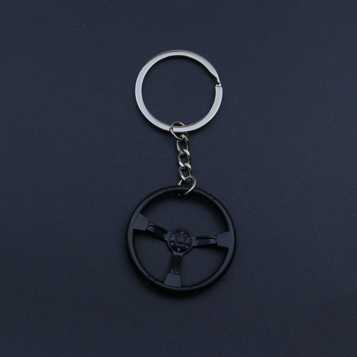 Mini Modern Car Parts Design Keychain Collection - Black Steering Wheel - image 19