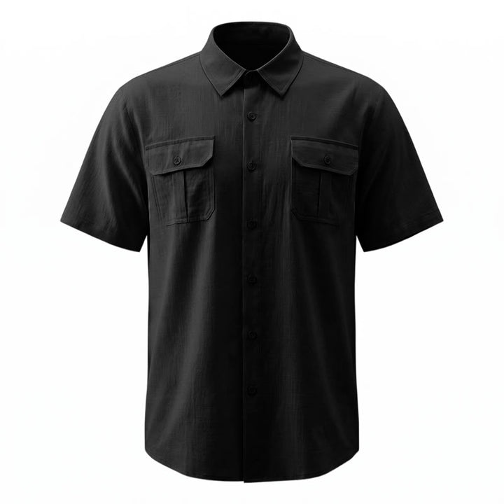 Men's Solid Color Daily Office Casual Pure Cotton Shirts - image 14