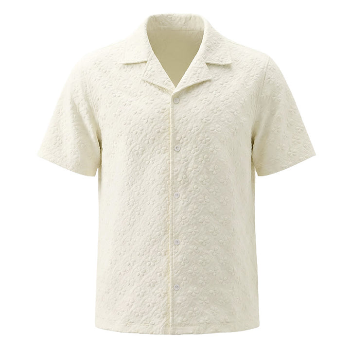 Men's Light Mature Casual Cuban Collar Polyester Shirt - image 4