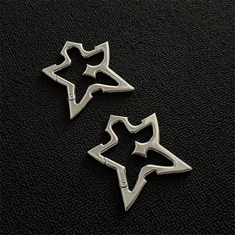 Gothic Abstract Form Metal Camping Keychain Collection - image 2