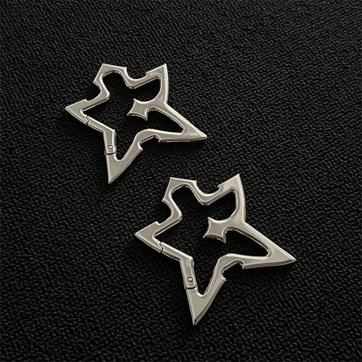 Gothic Abstract Form Metal Camping Keychain Collection - image 2