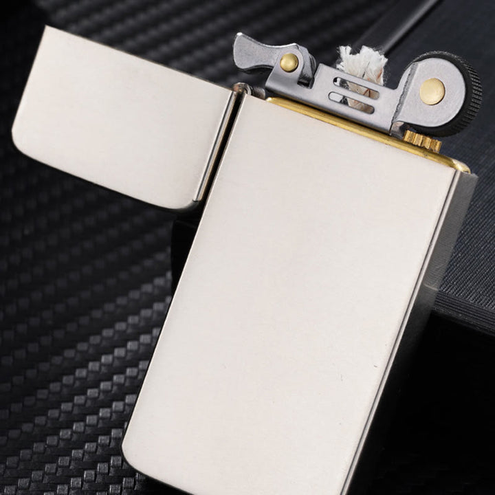 Minimalist Ultra-Slim Classic Flip Kerosene Lighter - image 3