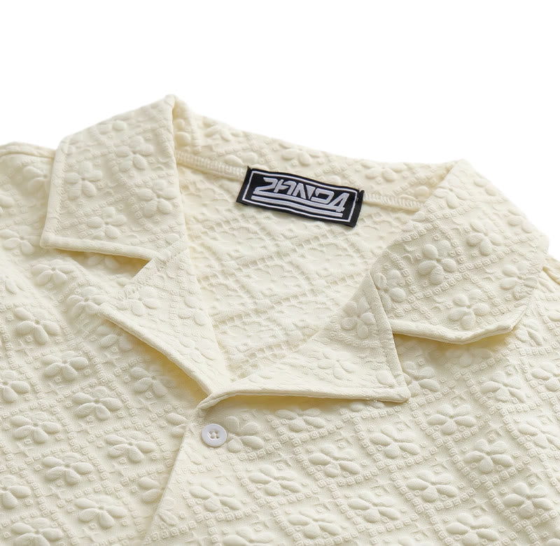 Men's Light Mature Casual Cuban Collar Polyester Shirt - image 6
