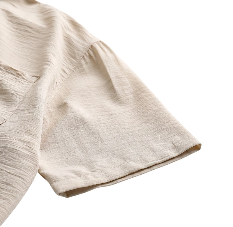 Men's Contrast Striped Inner Pocket Casual Summer Casual Shirts - image 13