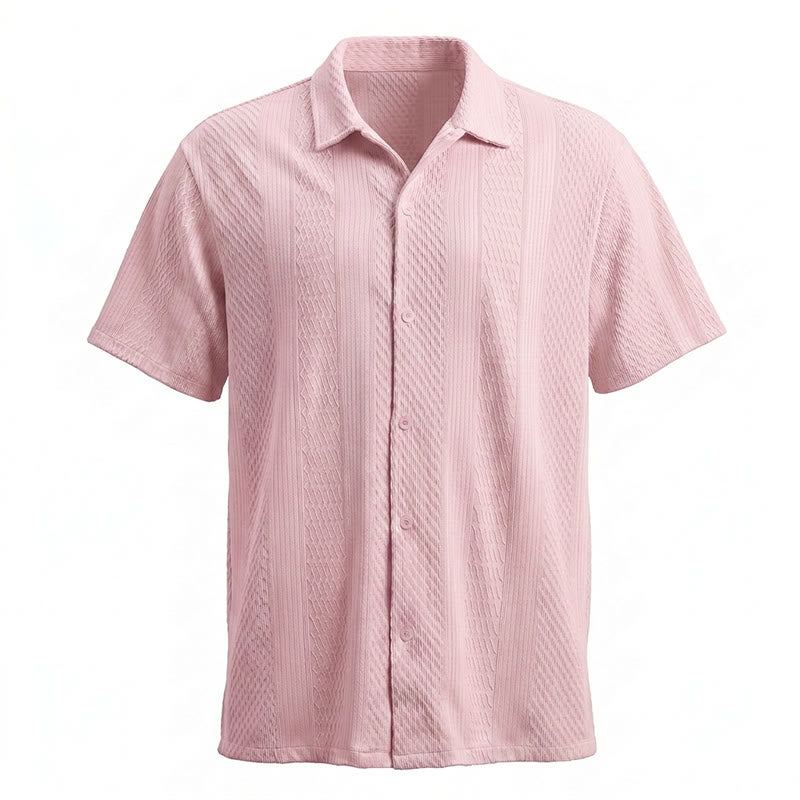 Men's Solid Hollow Cool Touch Daily Street Knitted Shirt  - image 17