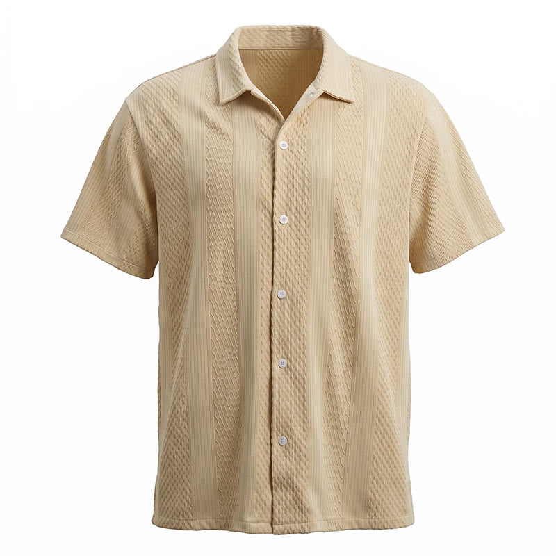 Men's Solid Hollow Cool Touch Daily Street Knitted Shirt  - image 13