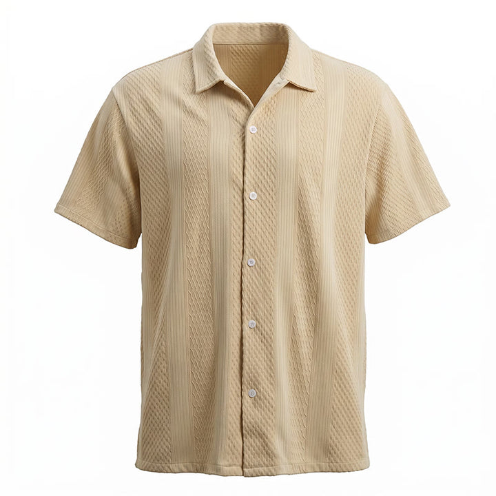Men's Solid Hollow Cool Touch Daily Street Knitted Shirt  - image 13