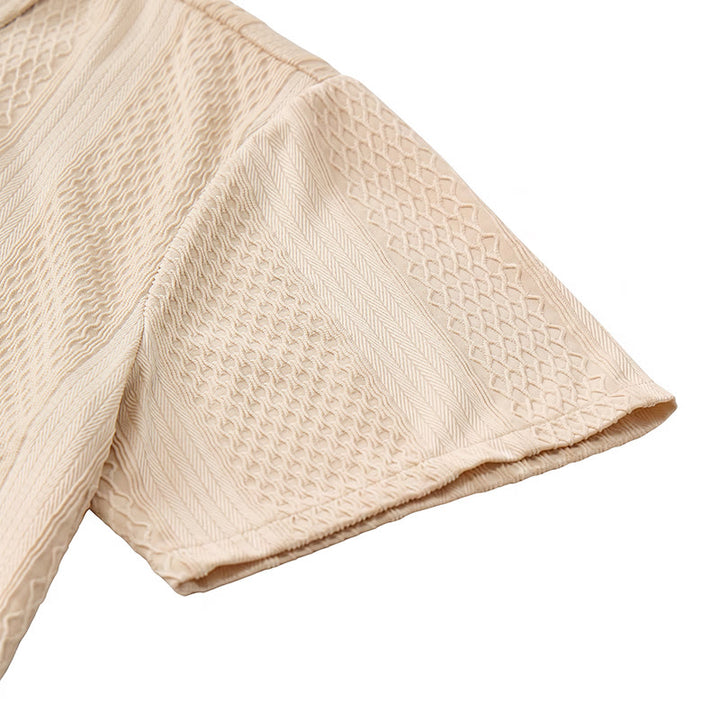 Men's Solid Hollow Cool Touch Daily Street Knitted Shirt  - image 12