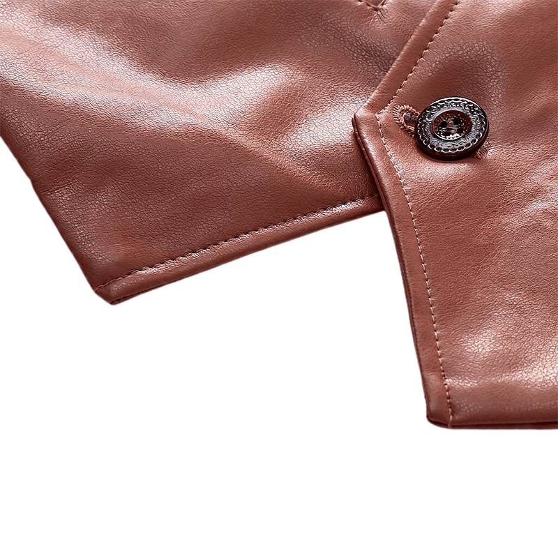 Men's Four Seasons Casual Formal Layering Leather Vest - image 11