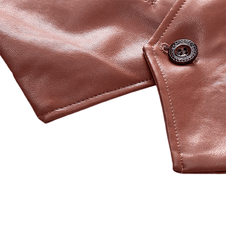 Men's Four Seasons Casual Formal Layering Leather Vest - image 11