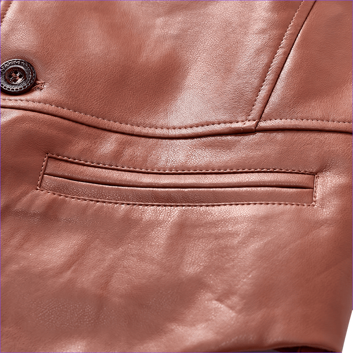 Men's Four Seasons Casual Formal Layering Leather Vest - image 9