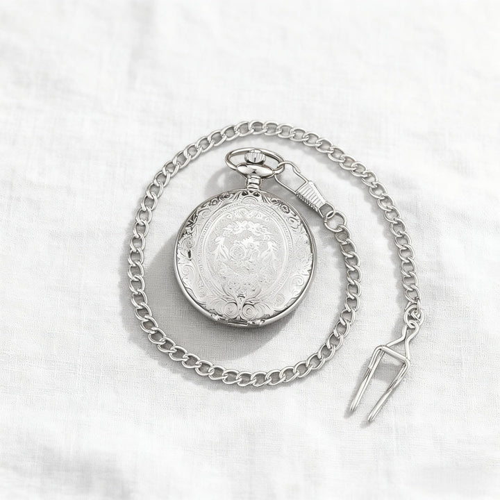  Vintage Engraved Timeless Heirloom Pocket Watch - image 8