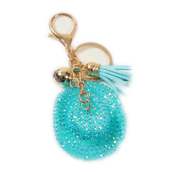 Bling Sparkly Western Rhinestone Cowboy Hat Keychain - Lake Blue - image 9