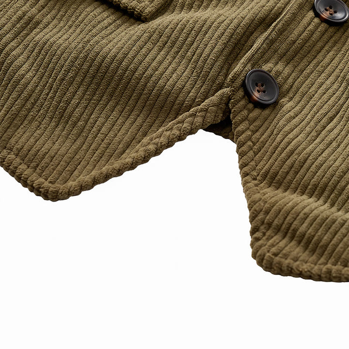 Minimalist V-Neck Retro Ivy League Corduroy Suit Vest - image 11