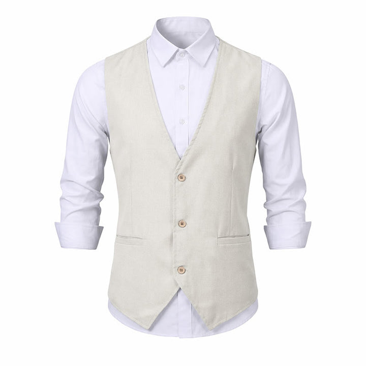Daily Wear Breathable Casual Summer Linen Vest - image 17