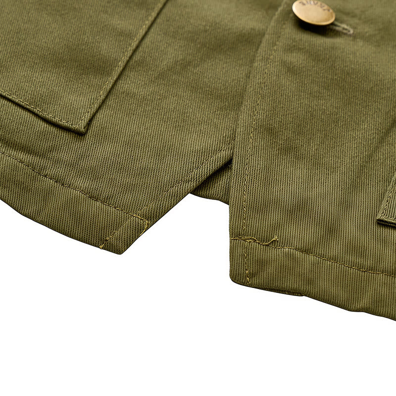 Multi-pocket Tactical Style Canvas Workwear Vest - image 9