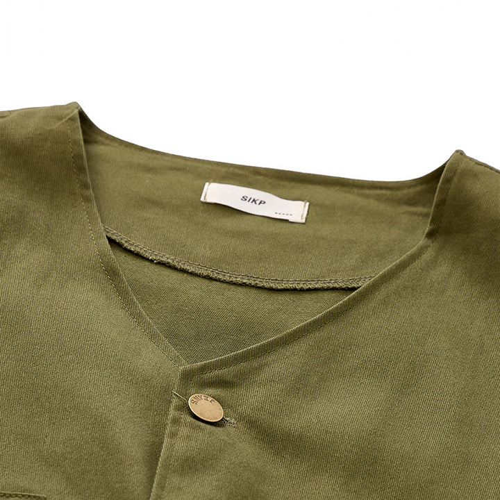 Multi-pocket Tactical Style Canvas Workwear Vest - image 6