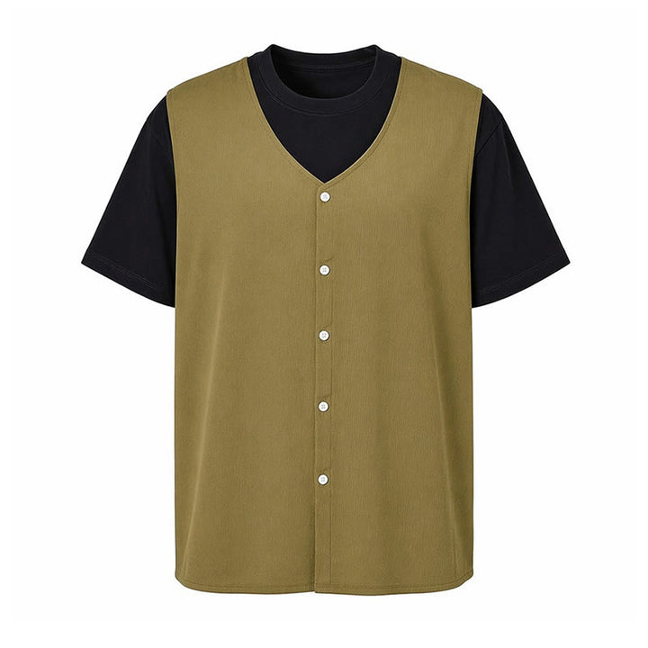 Men's Simple Solid Color Cotton Linen Summer Vest - image 11