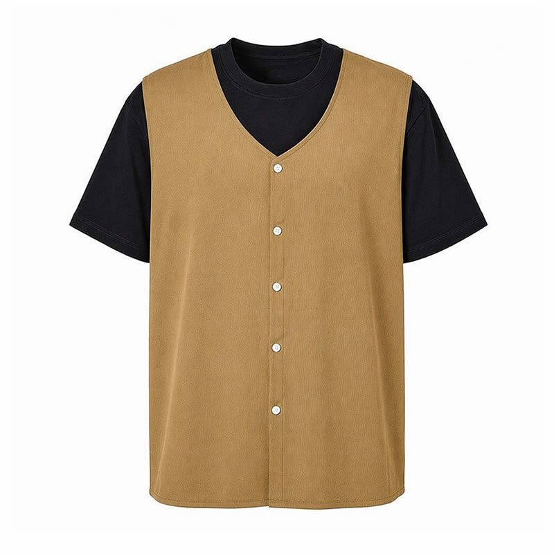 Men's Simple Solid Color Cotton Linen Summer Vest - image 14