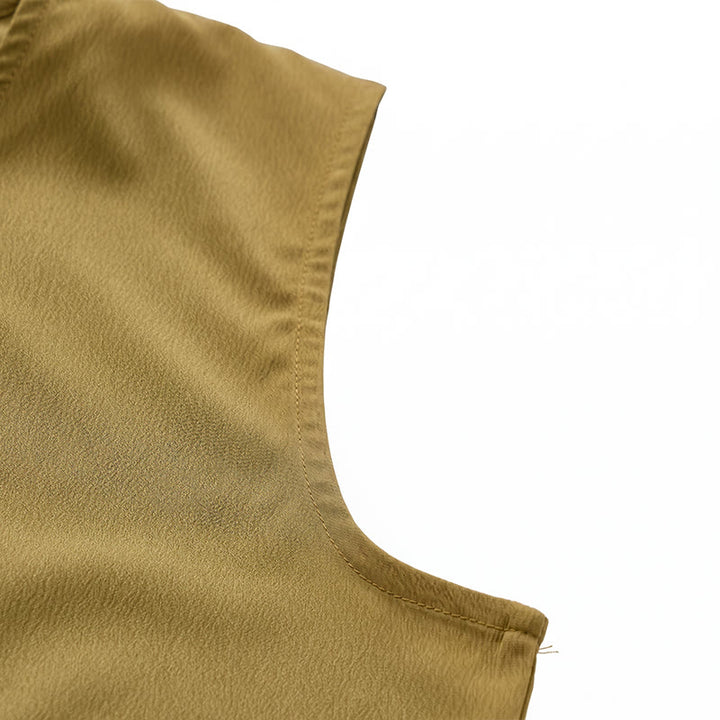 Men's Simple Solid Color Cotton Linen Summer Vest - image 10