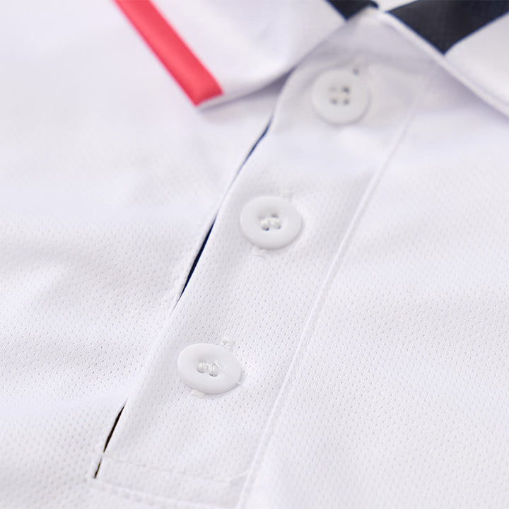 Men's Flag Inspired Patriotic Star Print Polo Shirt - image 5