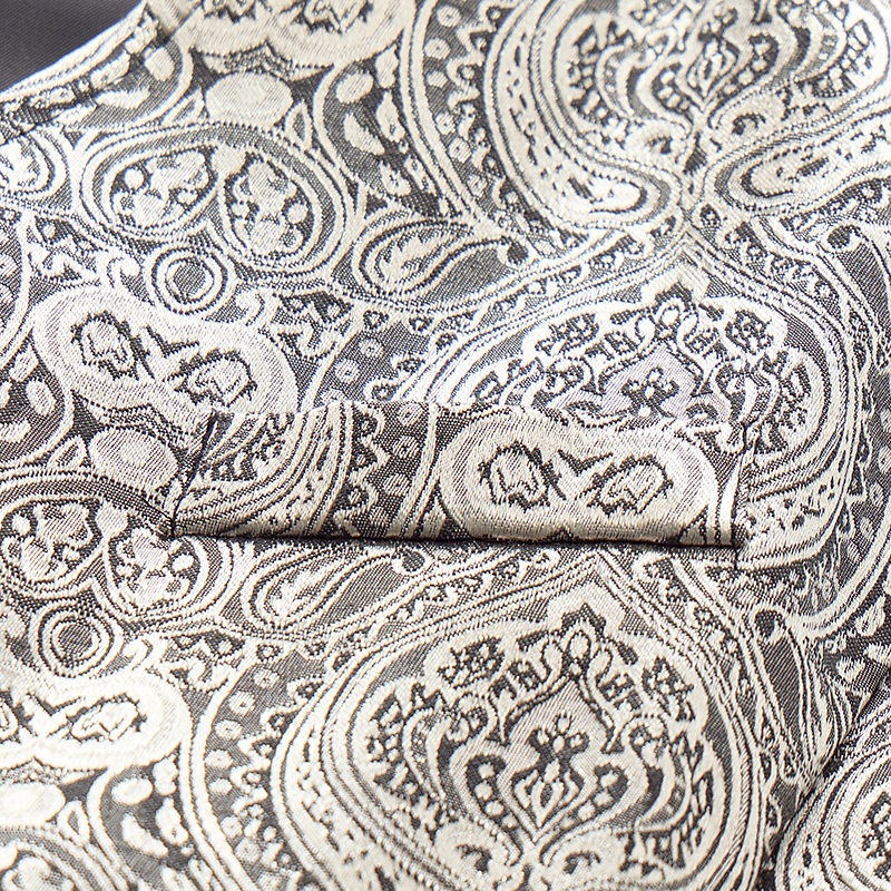 Men's Vintage Gothic Paisley Print Four Season Party Suit Vest - image 10