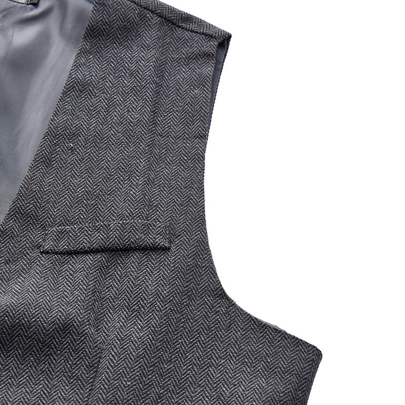 Men's Solid Color Slim Fit All Season Suit Vest - image 9