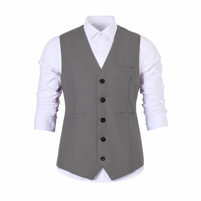 Men's Multi Color Spring Autumn Daily Business Suit Vest - image 22