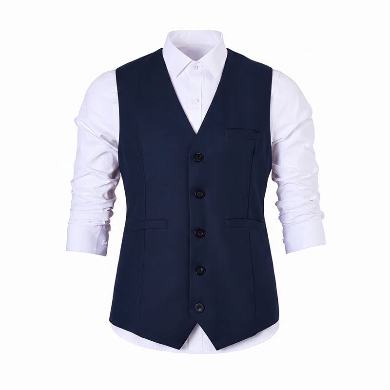 Men's Multi Color Spring Autumn Daily Business Suit Vest - image 23