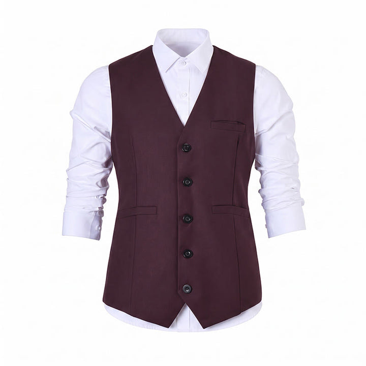 Men's Multi Color Spring Autumn Daily Business Suit Vest - image 24