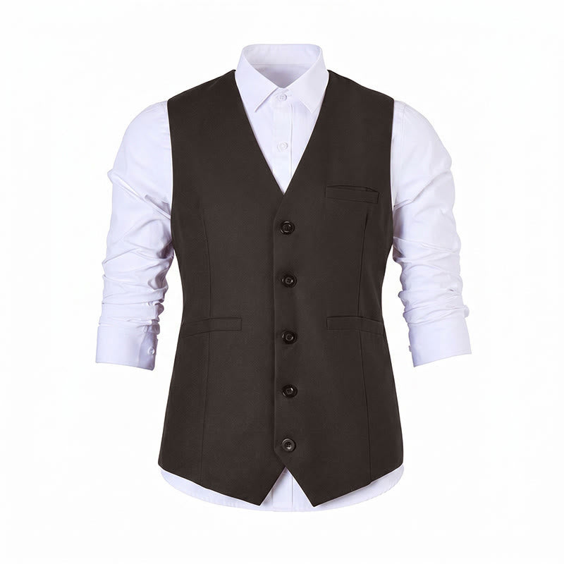 Men's Multi Color Spring Autumn Daily Business Suit Vest - image 20