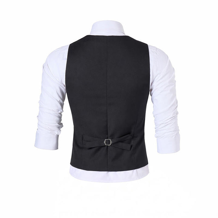 Men's All Season Work Waistcoat Daily Wedding Banquet Suit Vest - image 13