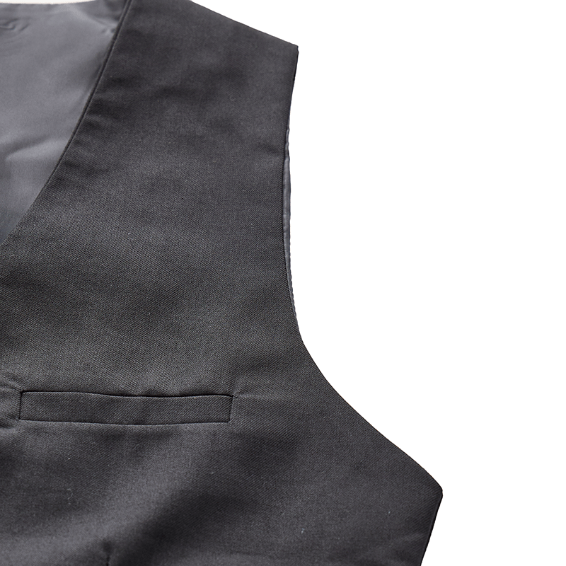 Men's All Season Work Waistcoat Daily Wedding Banquet Suit Vest - image 10