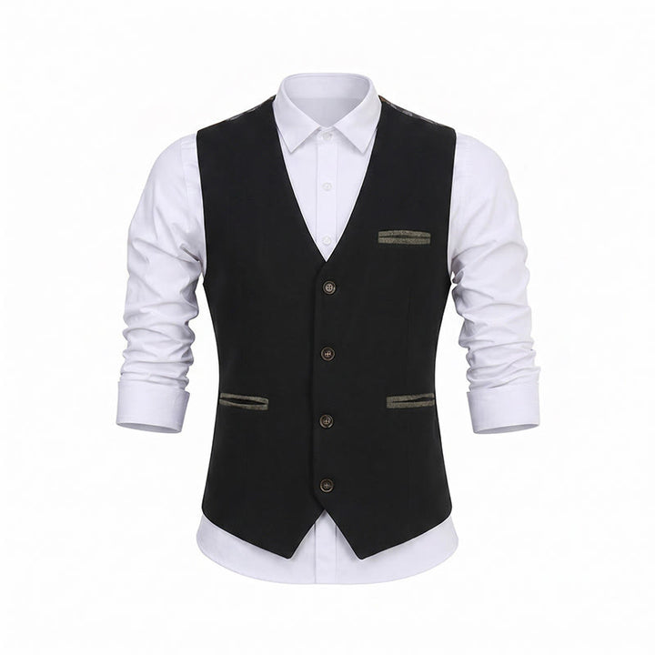 Men's Vintage Textured All Season Casual Suit Vest - image 13