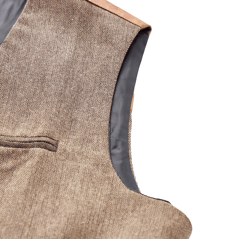 Men's Vintage Textured All Season Casual Suit Vest - image 8