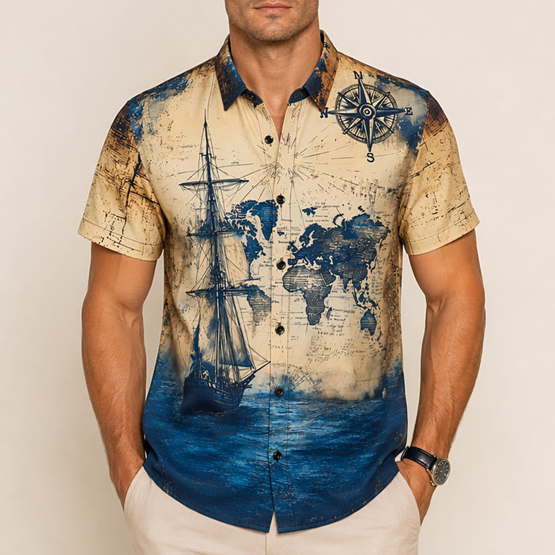 Men's Light Mature Leisure Parrot Graphic Summer Daily Shirt - image 1