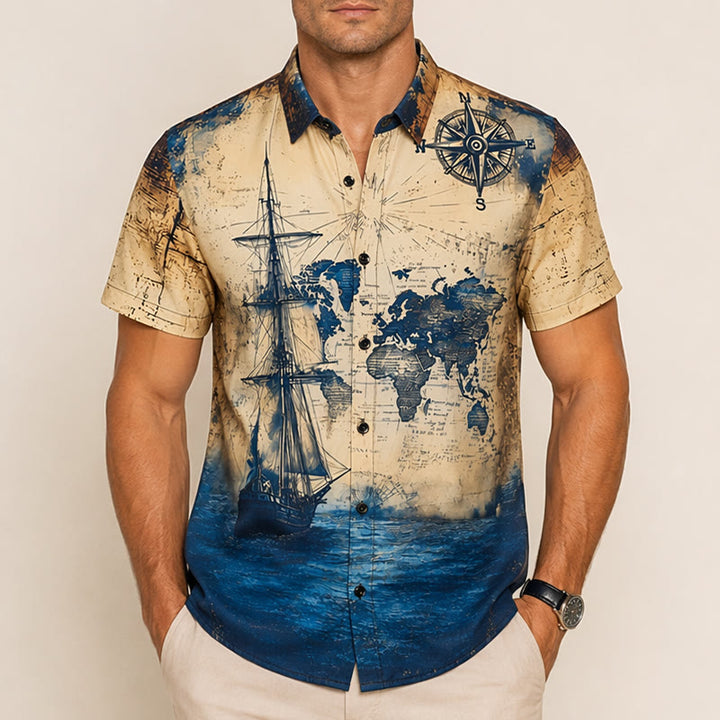 Men's Light Mature Leisure Parrot Graphic Summer Daily Shirt - image 1