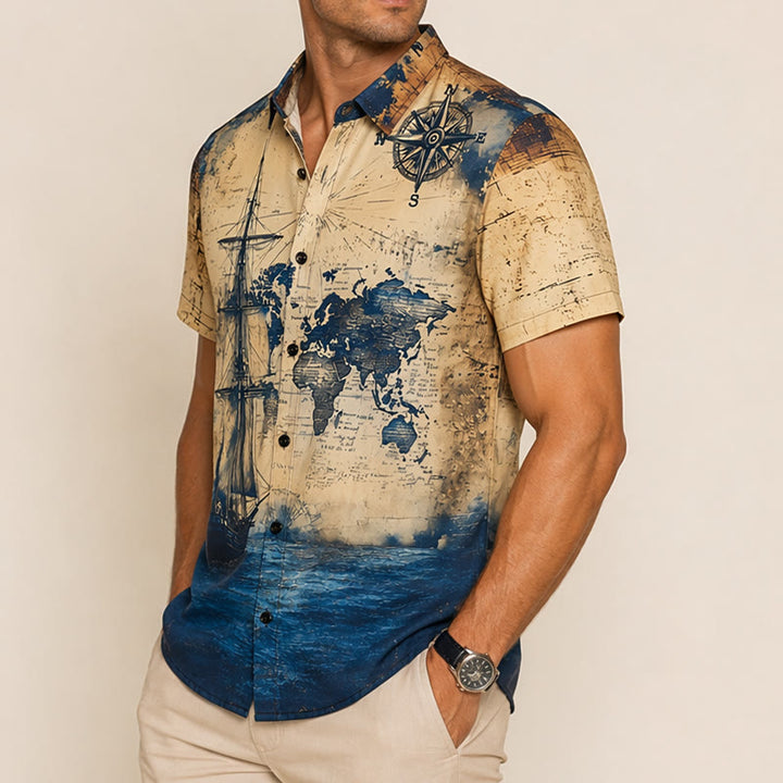 Men's Light Mature Leisure Parrot Graphic Summer Daily Shirt - image 3