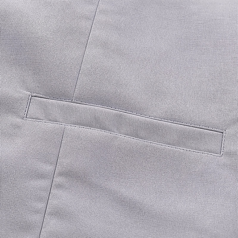 Groomsmen Linen Beach Wedding V-Neck Dress Vest - image 9