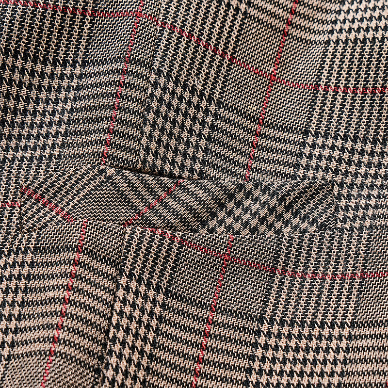Vintage Heritage Style Checkered V-Neck Suit Vest - image 6